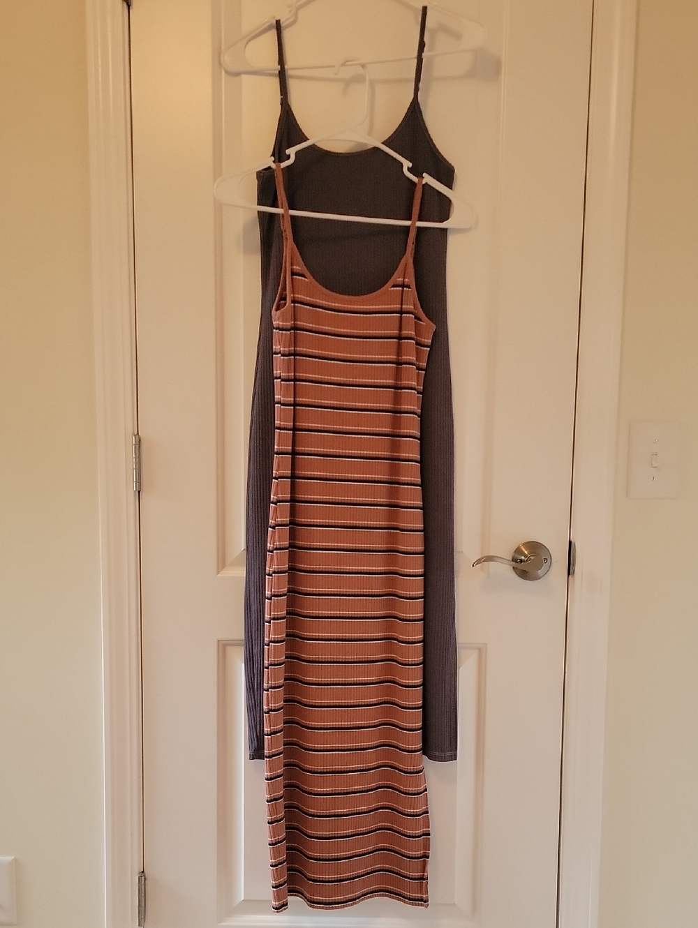 Bundle Of 2! wild fable Rust/Black Striped Maxi Dress and Charcoal Gray Maxi